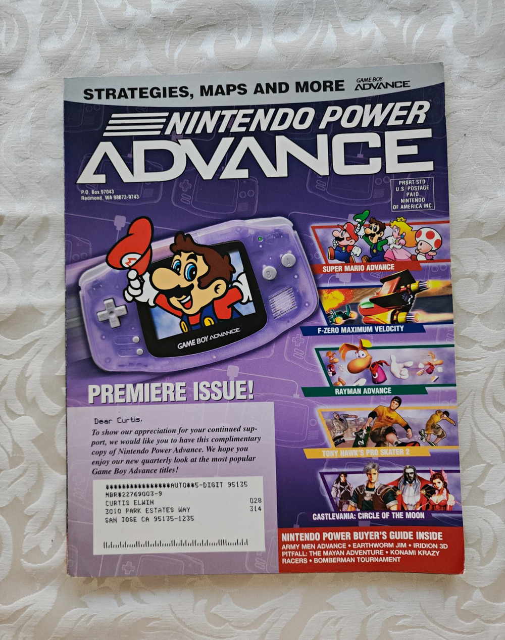 Nintendo Power Advance Premiere Issue June 2001 English Illustrated